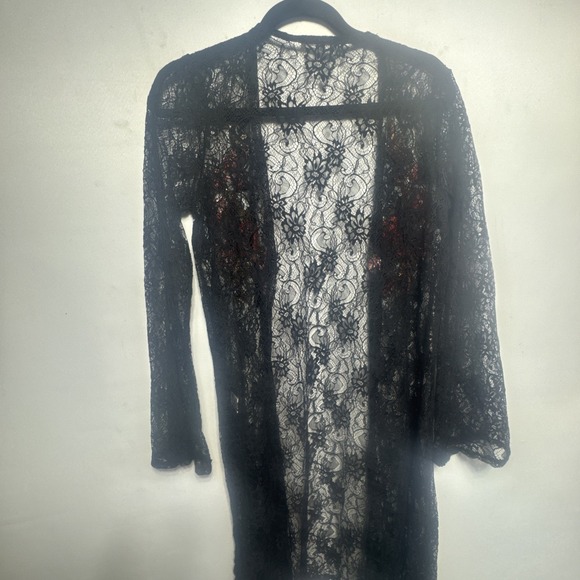 The Line of Style | Lace Cardigan With Rose Stitch Detail - Picture 11 of 12